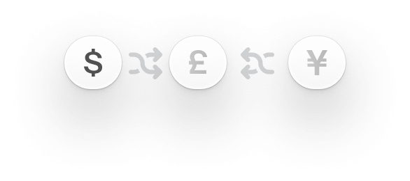 A mini illustration showing seamless currency conversion